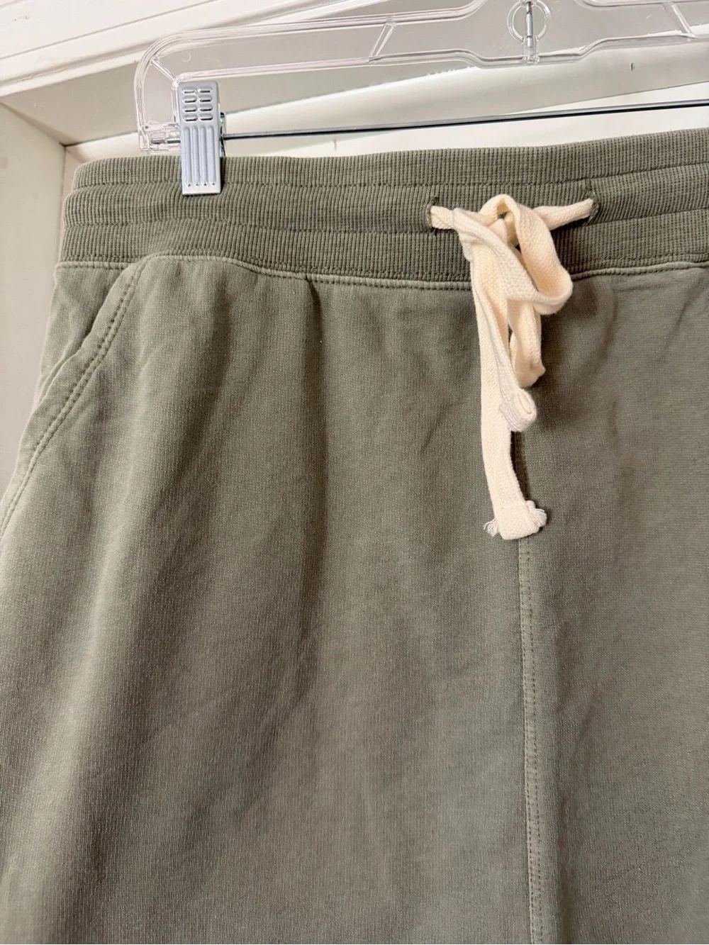 Thread & Supply Olive Green Drawstring Skirt